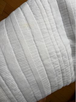 West elm white quilt- twin