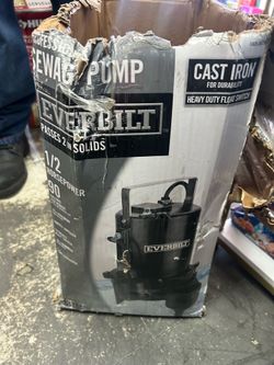 1/2 HP Cast Iron Sewage Ejector Pump