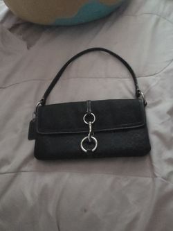 Coach black shimmery bag