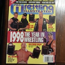 Pro Wrestling Illustrated 1998 Year In Wrestling Magazine