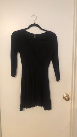 Black Long Sleeve Mini Dress