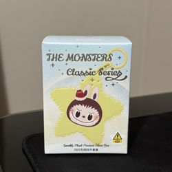 Pop Mart Labubu The Monsters Classic Series Sparkly Plush Pendant – Single Box (Sealed)