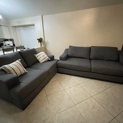 Living Spaces Sofa Set