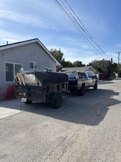 Dump Trailer For Junk Dirt Gravel Soil Mulch 