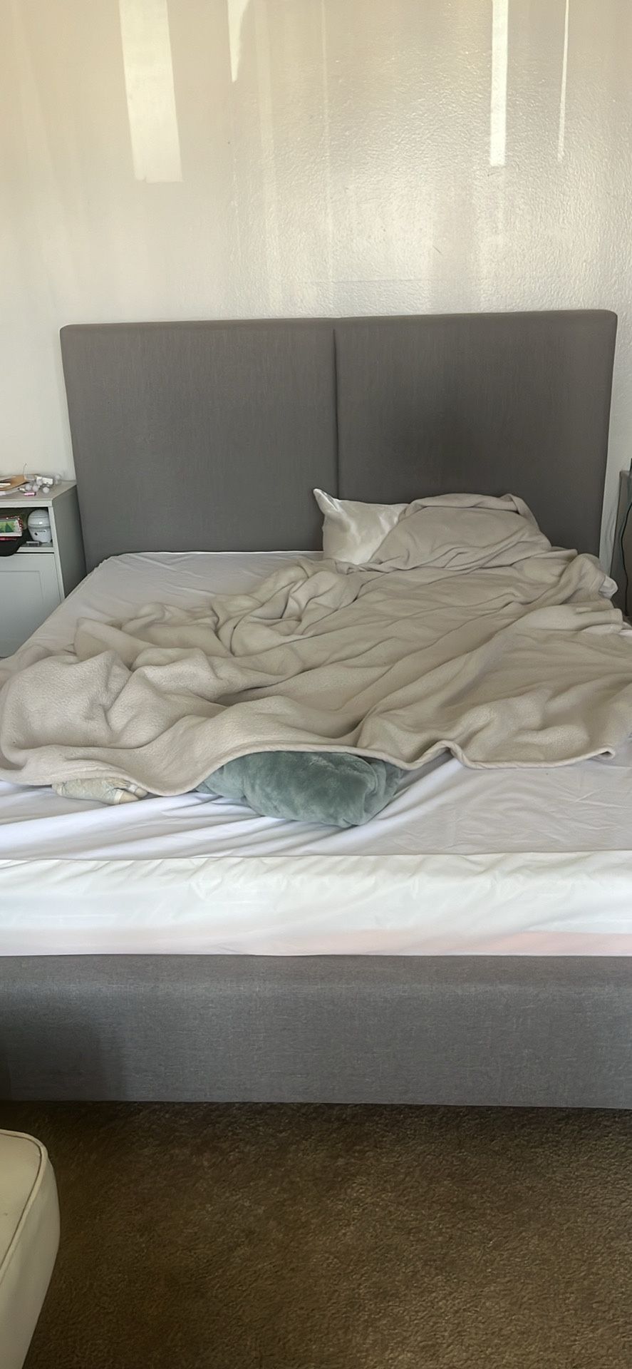 Living Spaces Queen Bed Frame, comes With baseboard