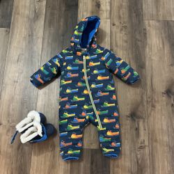 Hatley Snowsuit w/ Cat & Jack Boots 