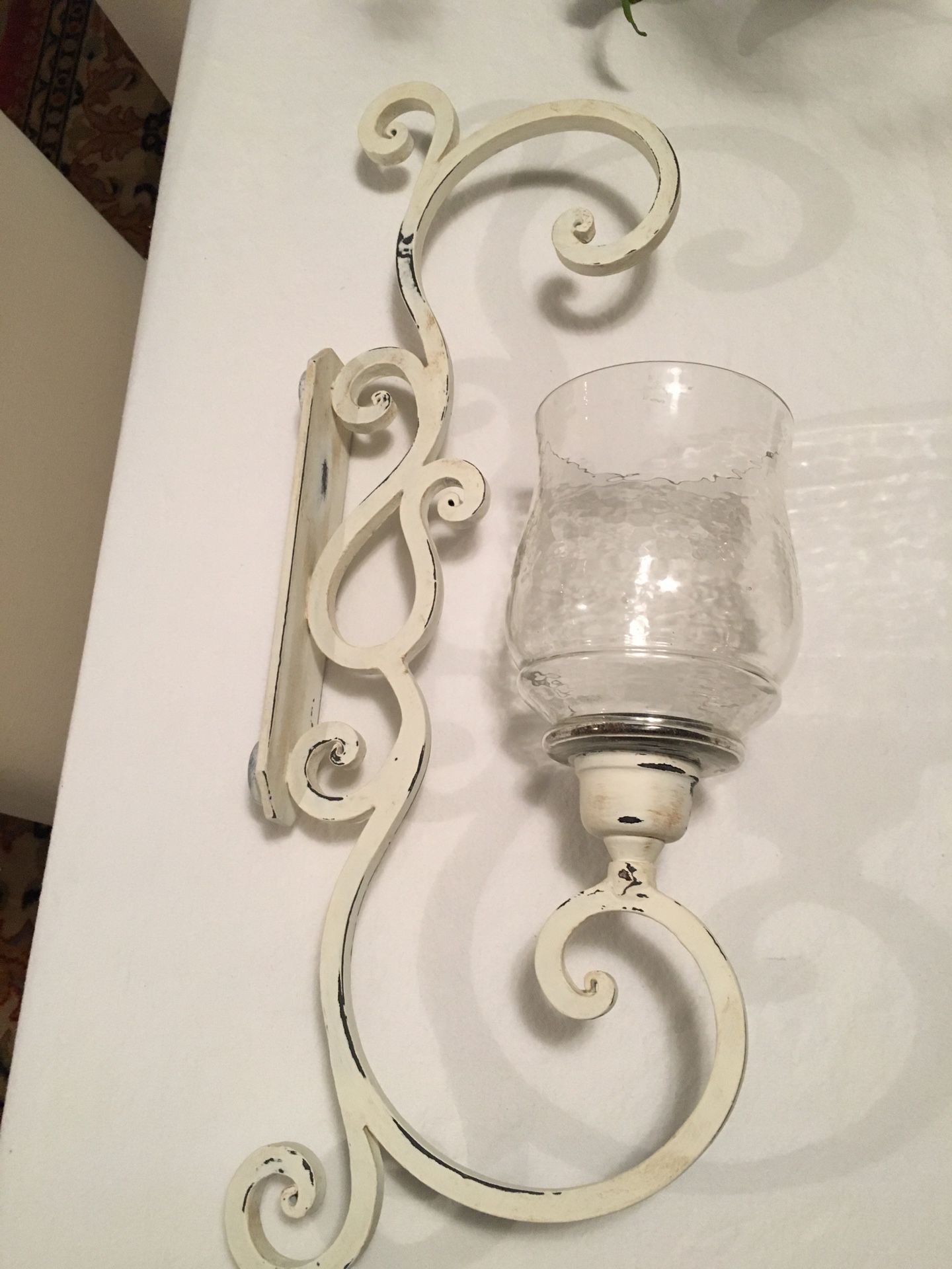 Wrought iron candle holders
