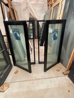 8-Black Casement Windows Windsor each $750