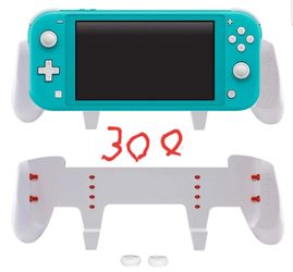 Nintendo Switch Lite...With white hand Grips