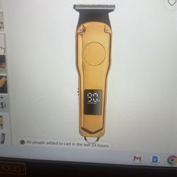 Beard Hair Clipper Gold , Silver Is Sold 