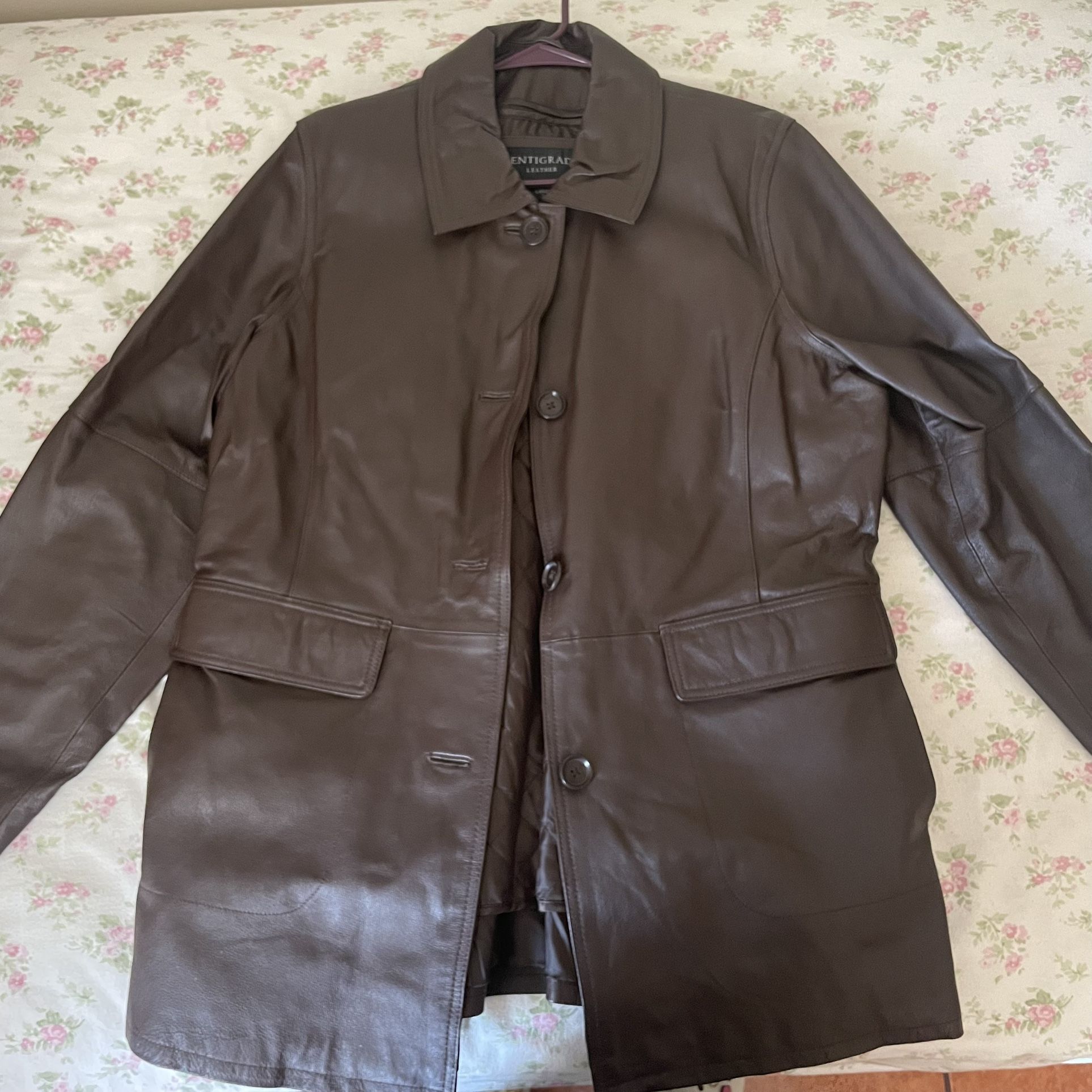 Centigrade Brown Leather Jacket