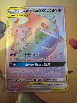 Gengar & Mimikyu GX (secret) Team Up. Pick Up, Located Coppell Tx. Sell or trade.