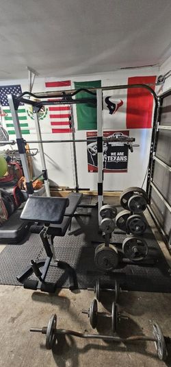 Club Weider 560 Power rack With Bench Weights Accesorios for Sale in Humble TX OfferUp