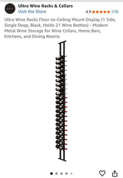 Modern Single Column Wine Rack