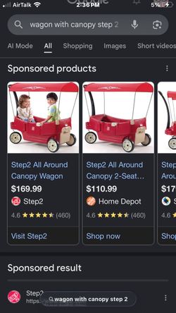Step 2 wagon with a canopy