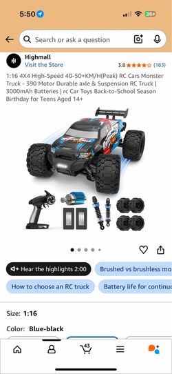 Brand new 1:16 4WD RC Monster Truck – 50+ KM/H