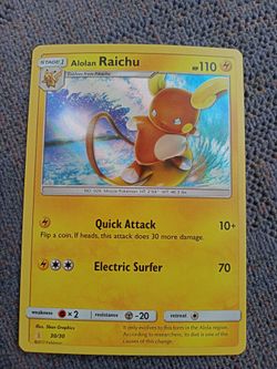 Pokémon Alolan Raichu SM Trainer Kit
