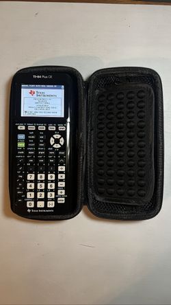 TI-84 Plus CE Graphing Calculator - Black - Case & Cable Included