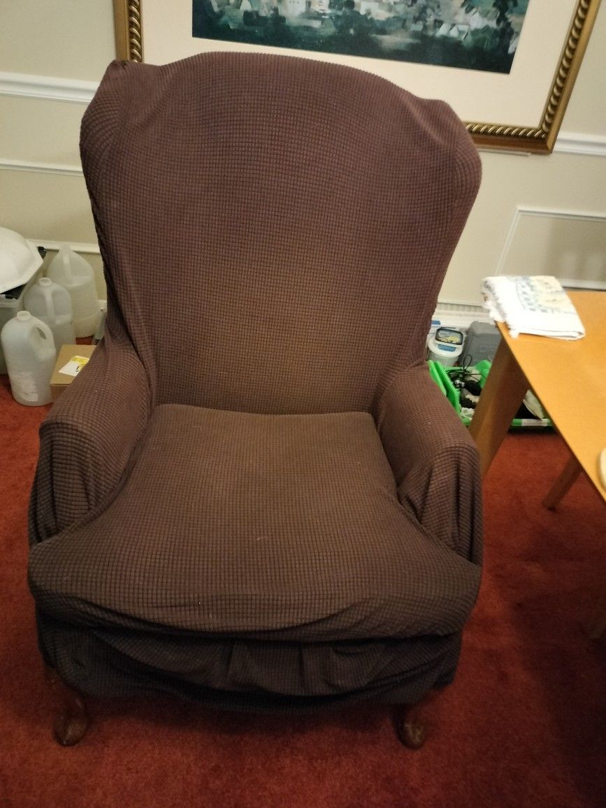 Free Chair Brown Fabric Cover Decent Condition