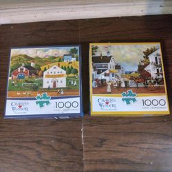 Lot Of 2 Wysocki Jigsaw Puzzles