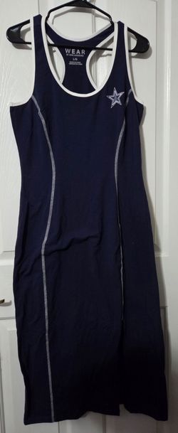 Dallas Cowboys L Wear By Erin Andrews Racerback Tank Dress $65 Retail