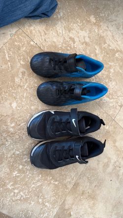 Boys Nike size 2 and soccer cleats size 1