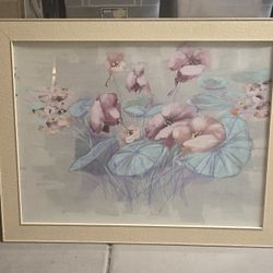 Large Vintage Mid-Century Floral Watercolor Painting by Jon Alan Bolten - 46" x 36"