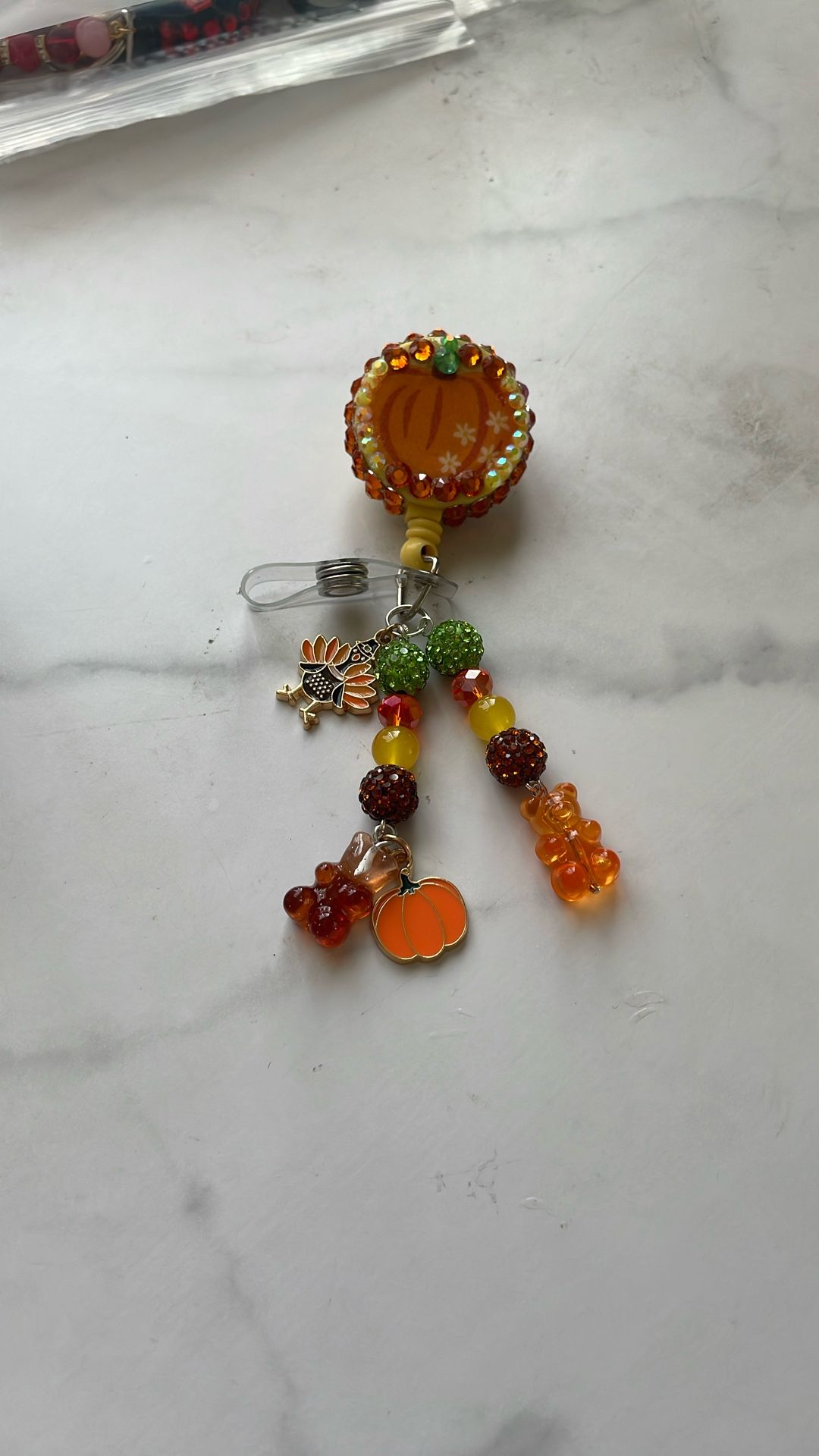 Holiday handmade name badge