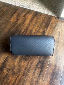 Black Leather Lumbar Support Seat Pillow