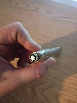 Mont blank pen with amethyst stone and original Mont blank cartridge