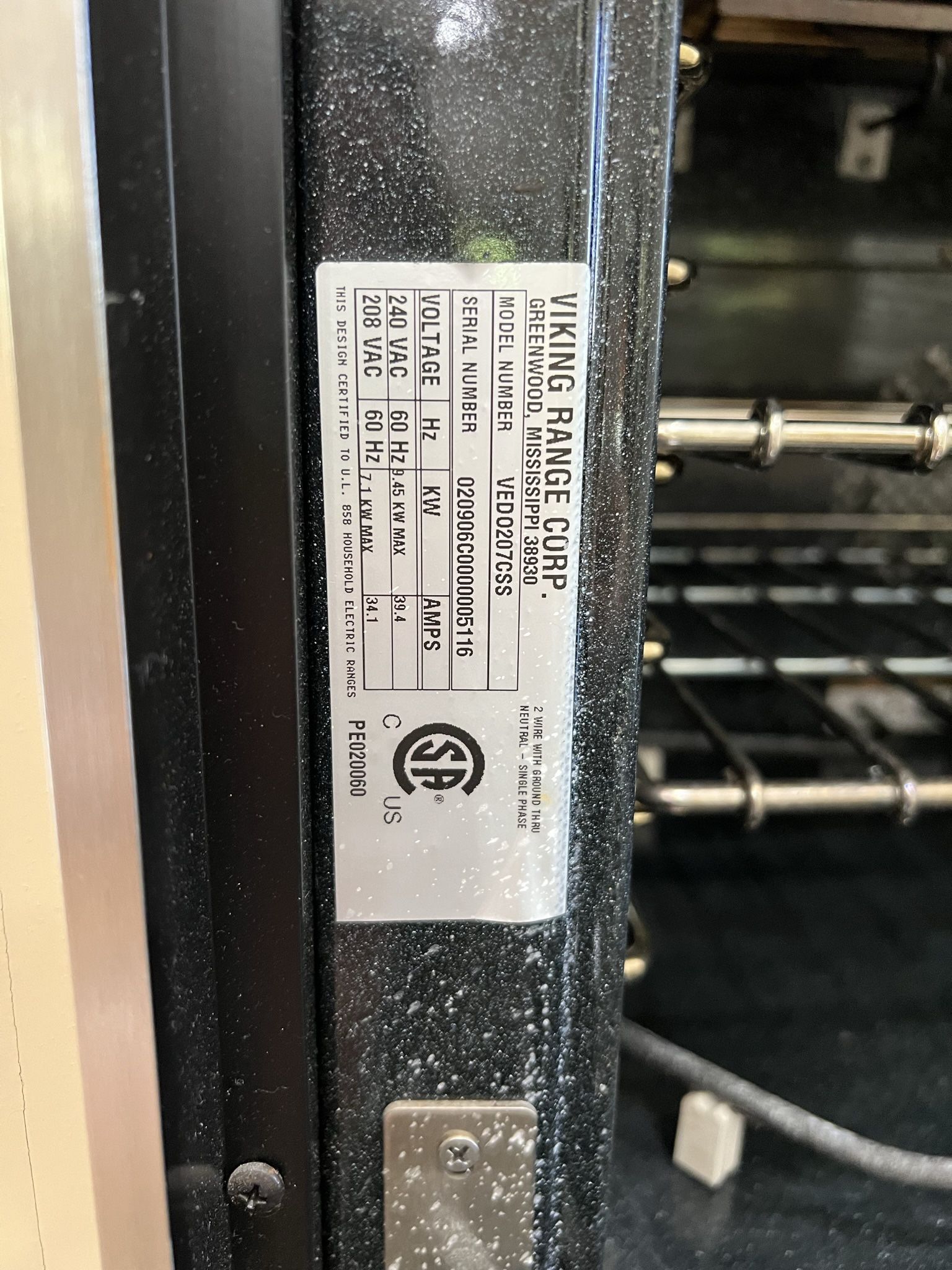 Viking 42” Gas Cooktop, Double Wall Ovens, Warming Drawer And