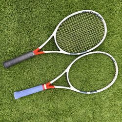 Babolat Pure Strike 100 Tennis Racquets Pair (Grip 4 1/4)