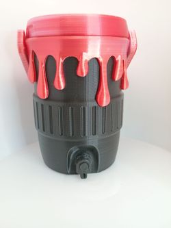 3D Printed 12oz Can Cooler | Paint Bucket Design Koozie | Fun Novelty Drink Holder | Gift for BBQ, Camping & Parties