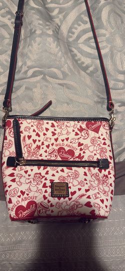 Donald and Daisy Valentines Edition Dooney and Burke Crossbody Bag