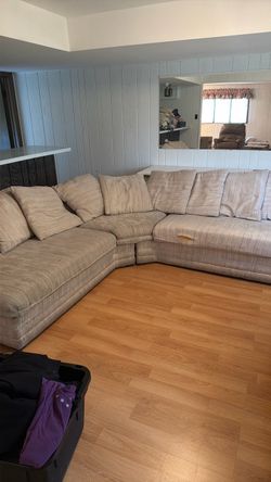 Large Fabric Sectional Sofa