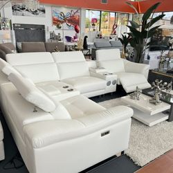 ✨WHITE POWER RECLINER 