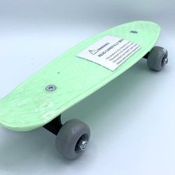 17” Mini Cruiser Skateboard Style Up Lime / Lavender Wheels 