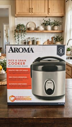 Aroma Rice & Grain Cooker 8-Cup 2-Quart