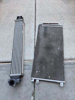 Honda civic oem ac condenser and interculer