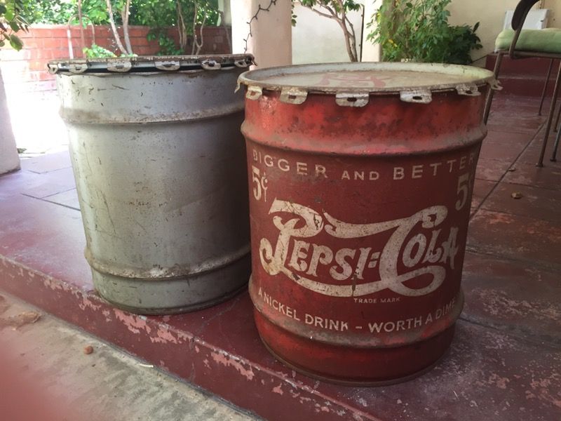 Vintage Pepsi-Cola "Double Dot" Syrup Drum