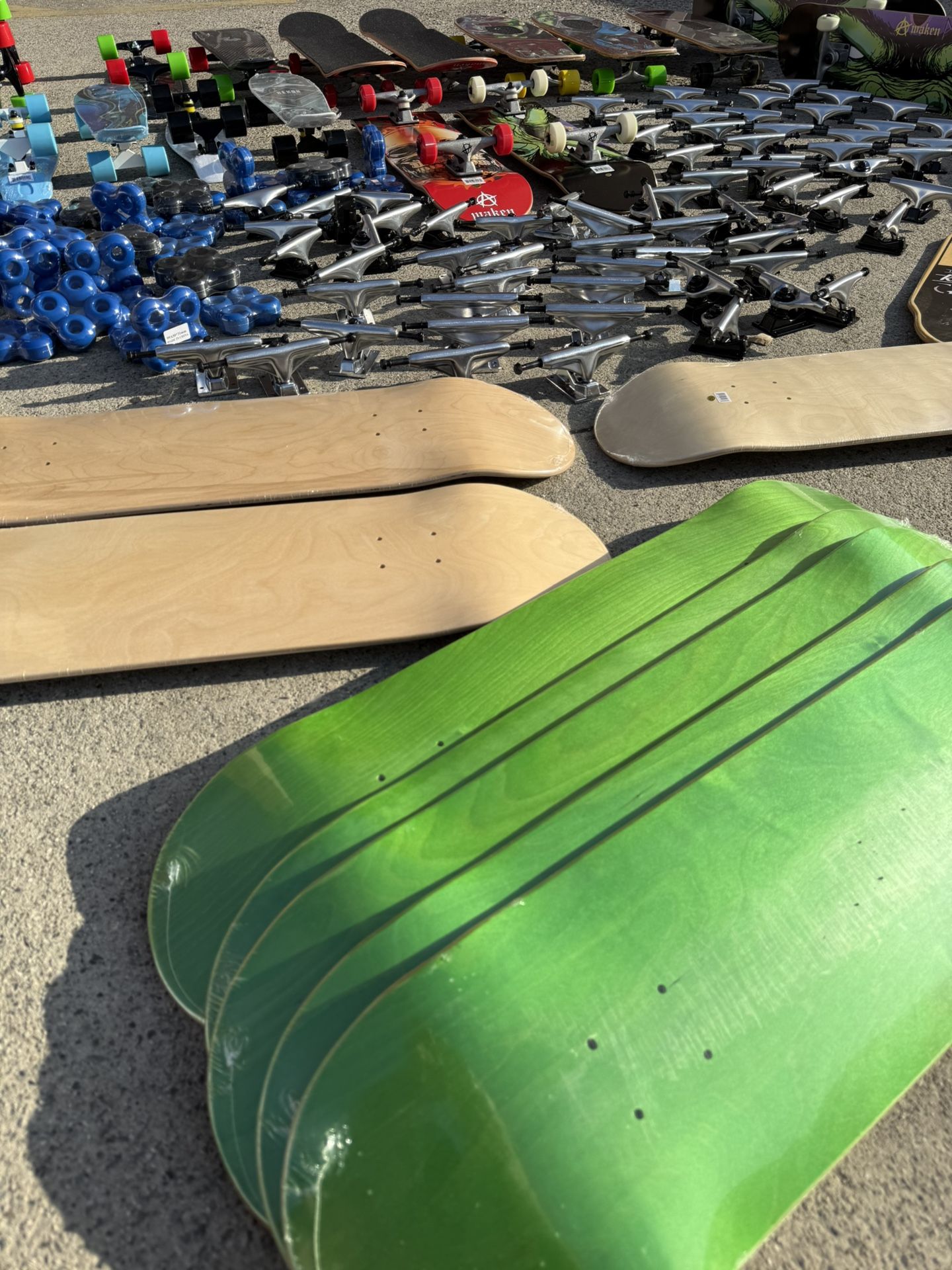 Skateboard Decks Trucks Wheels Bearings