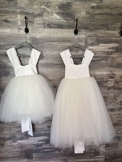 Ivory Tulle Flower Girl Dresses
