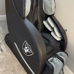 NFL Raiders Smart Zero Gravity Massage Chair.  