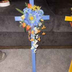 Cemetery Thanksgiving Wood Crosses 