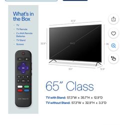 Onn 65” Roku TV