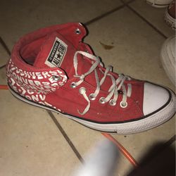 Size 8.5 Mens Red Converse All Star’s  High tops 