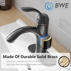 BWE Single-Hole Single-Handle Bathroom Faucet