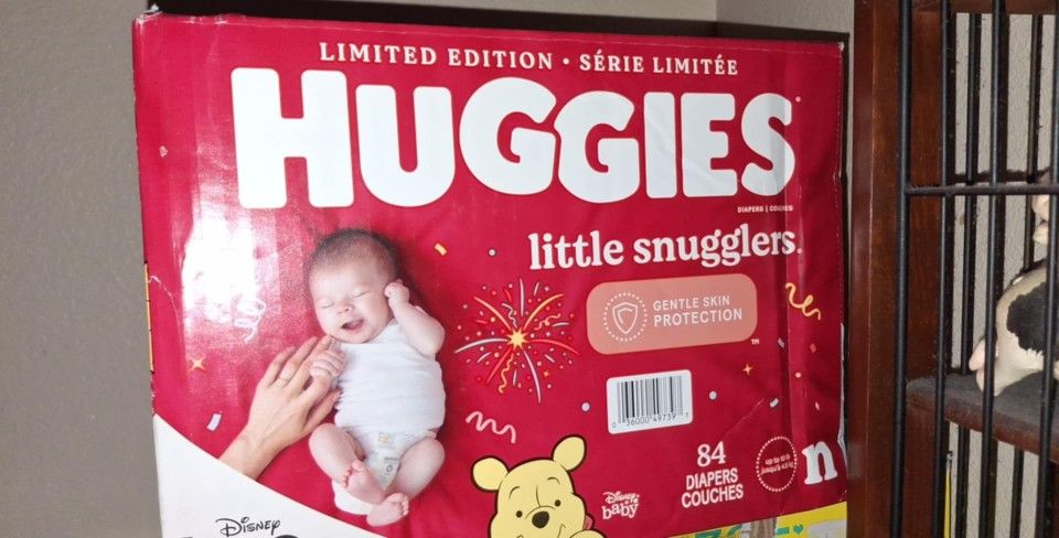 Huggies 84 CT Newborn Diapers $25