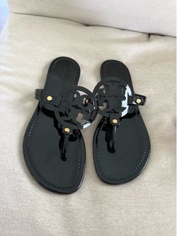 Tory Burch Black miller patent sandal