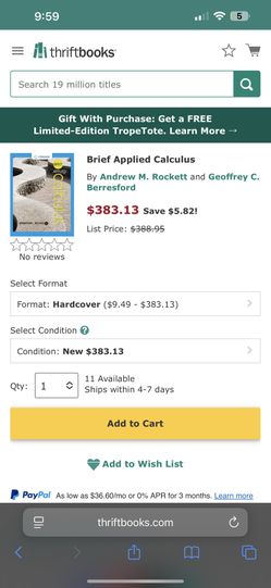 Brief Applied Calculus (Hardcover)